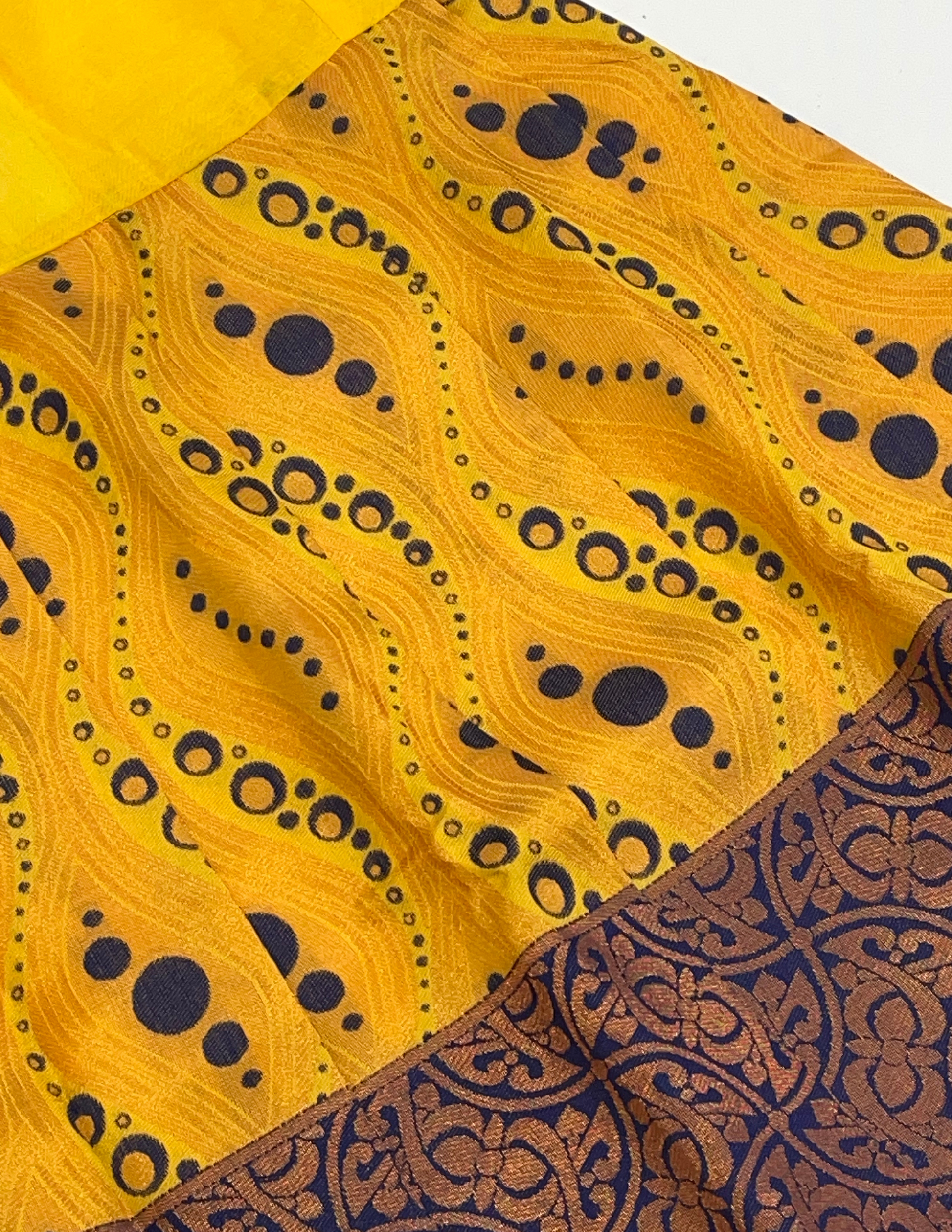 Charming Blue Color Silk Langa Set With Self Designi Work In Gilbert