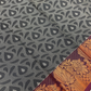 Gray Color With Maroon Color Golden Zari Border Art Silk Saree In Mesa