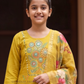 Attractive Mustard Yellow Color Embroidery Work With Silk Kurti Suits Near Me