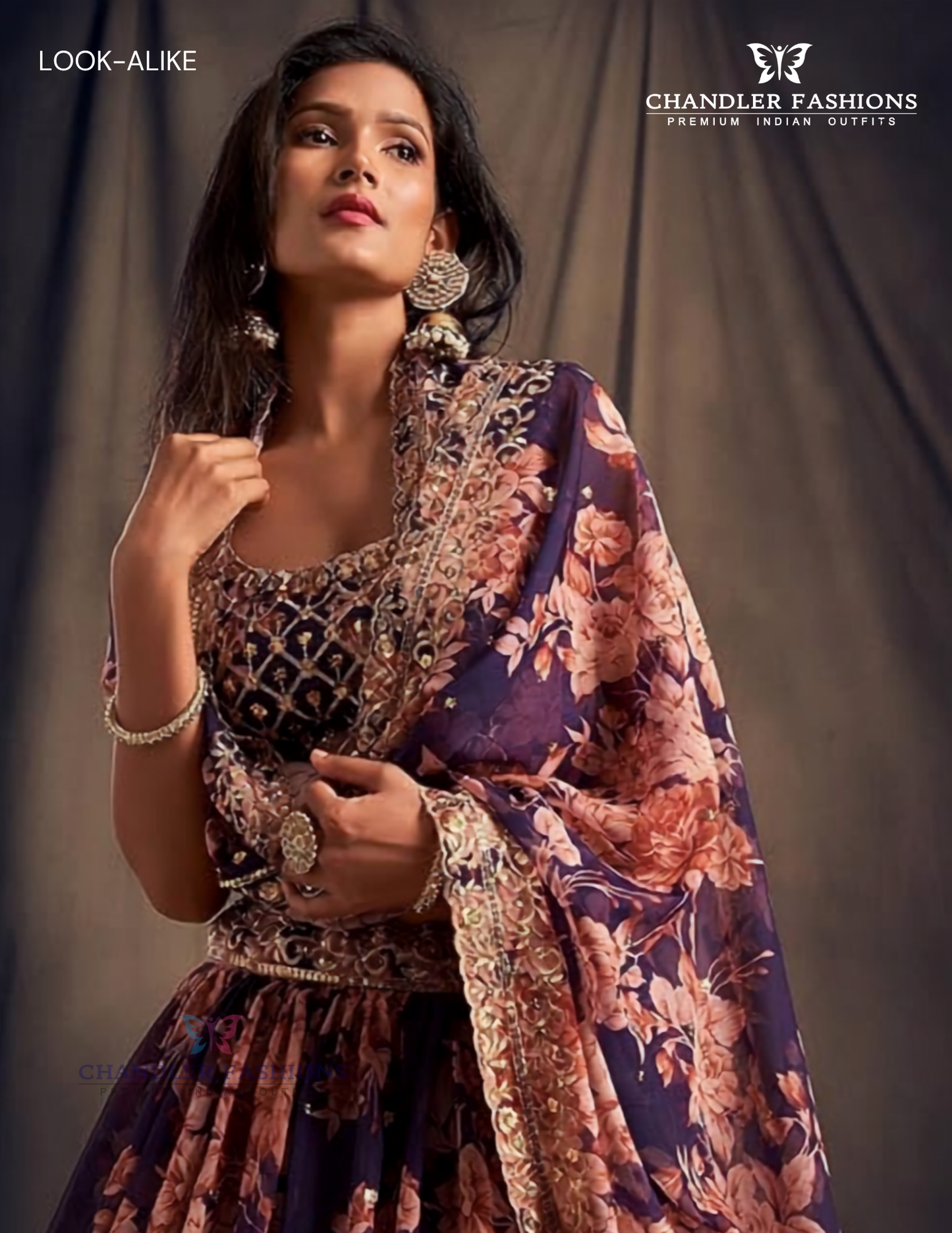 Golden Zari And Sequins Work Lehenga In Yuma