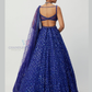 Blue Color Lehenga With Sequins In Tempe