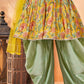 Beautiful Yellow Color Floral Sleeveless Kurti With Dhoti Pants in Chandler