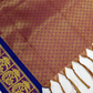 Alluring Purple Color Silk Shawl Ponnadai In Mesa