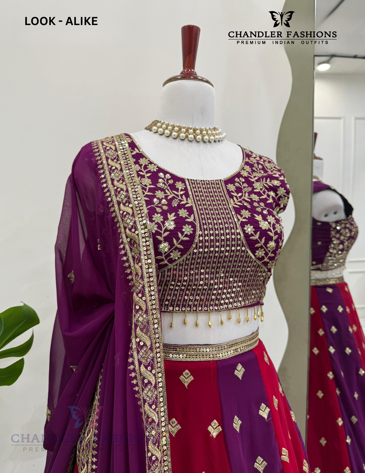Purple Color With Thread And Sequins Work Lehenga Choli In USA