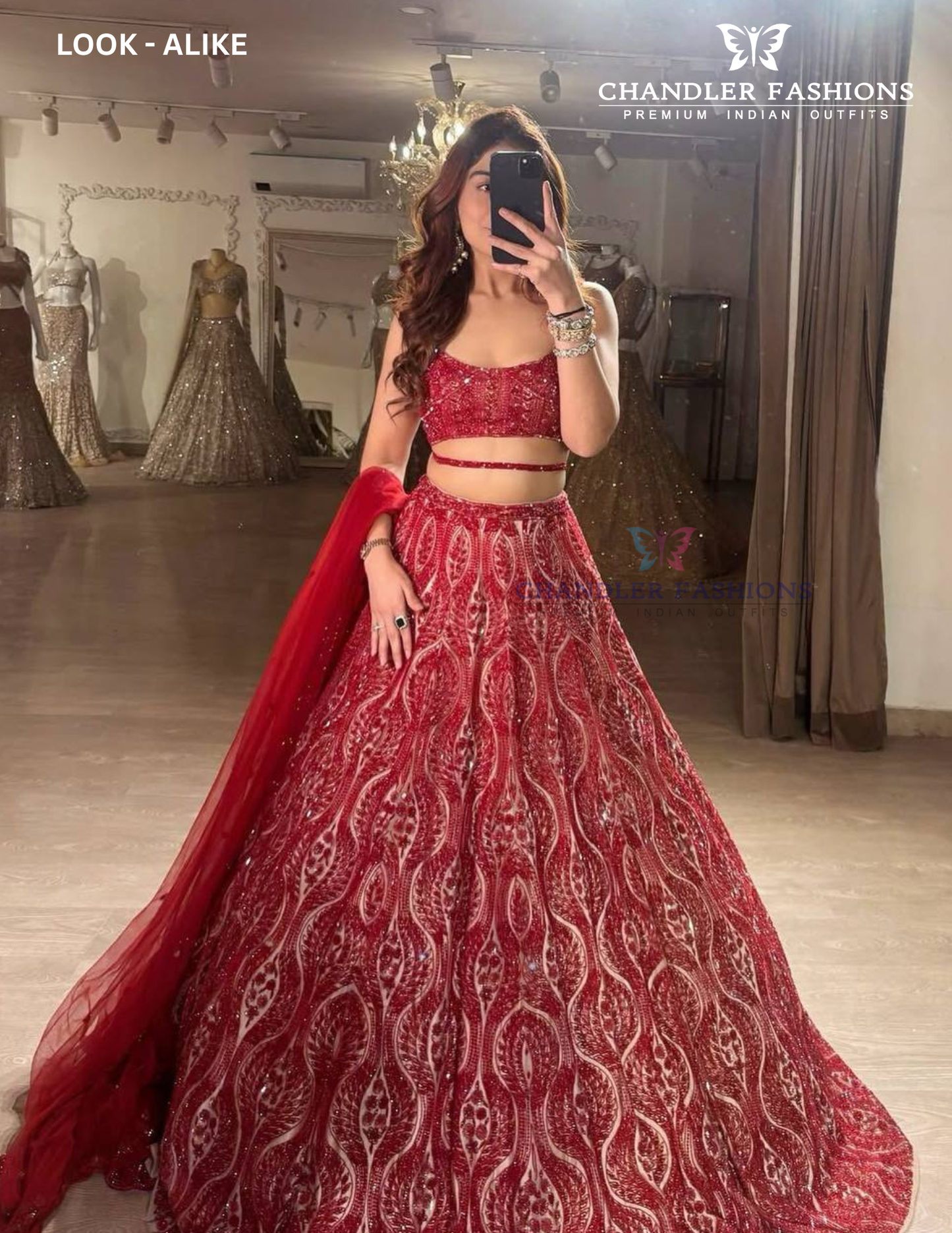 Amazing Red Color Lehenga Choli In Sedona