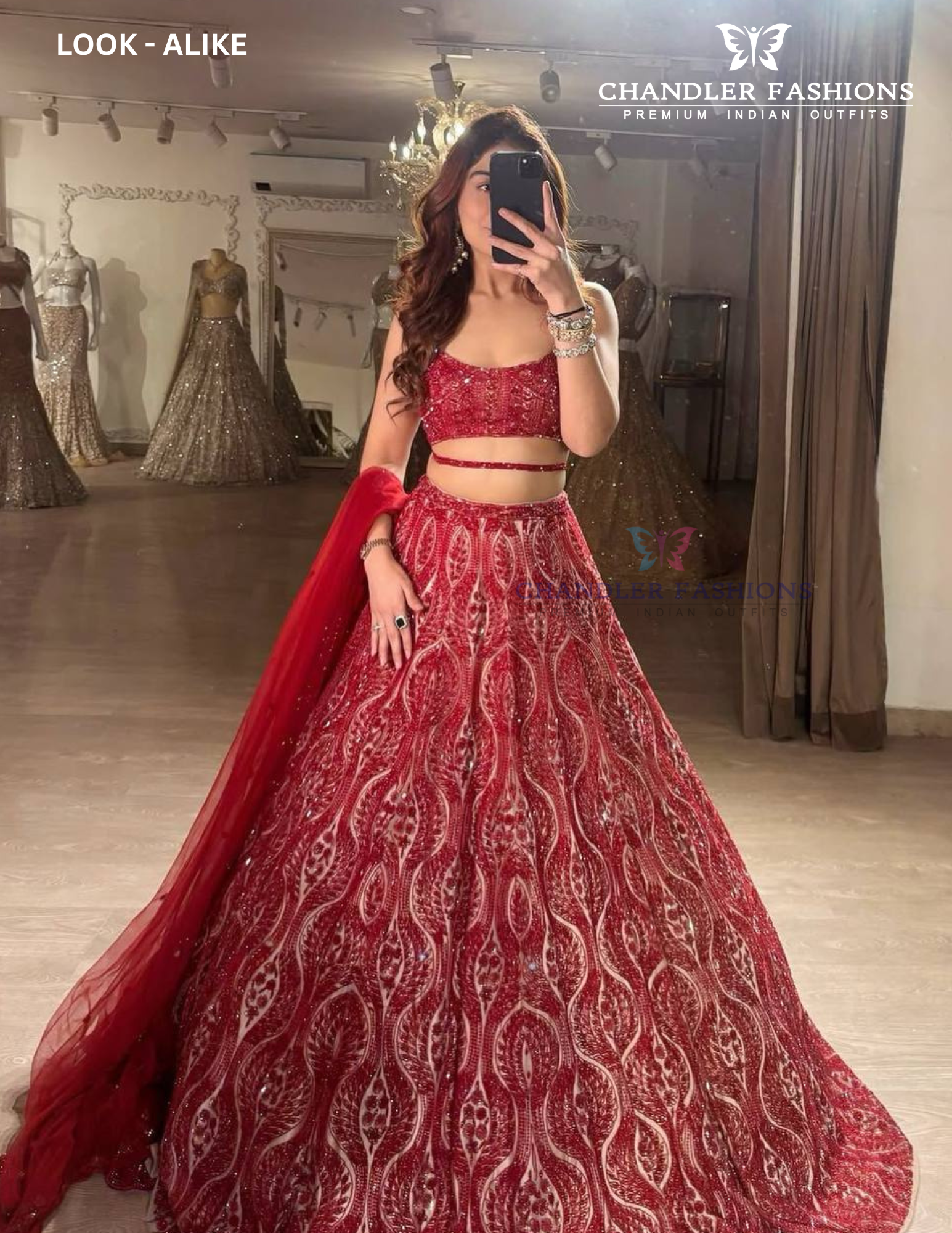 Amazing Red Color Lehenga Choli In Sedona