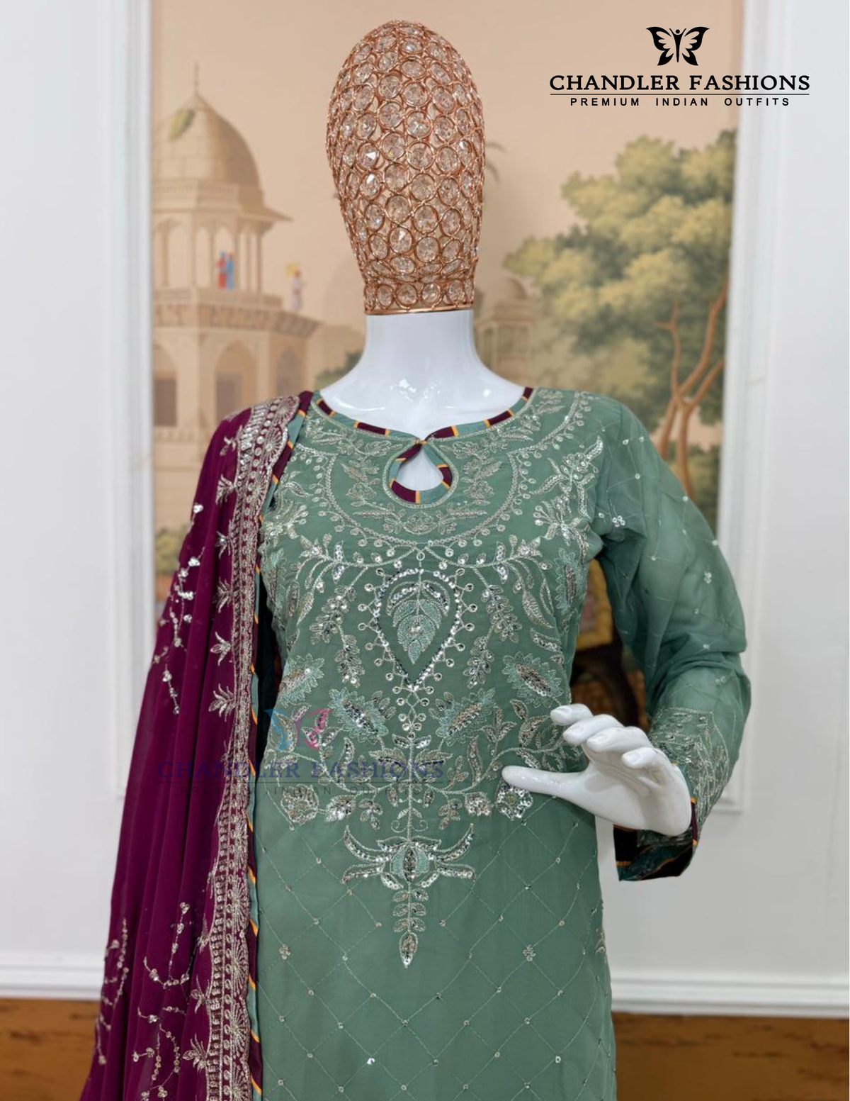 Georgette Palazzo Suits In Tempe