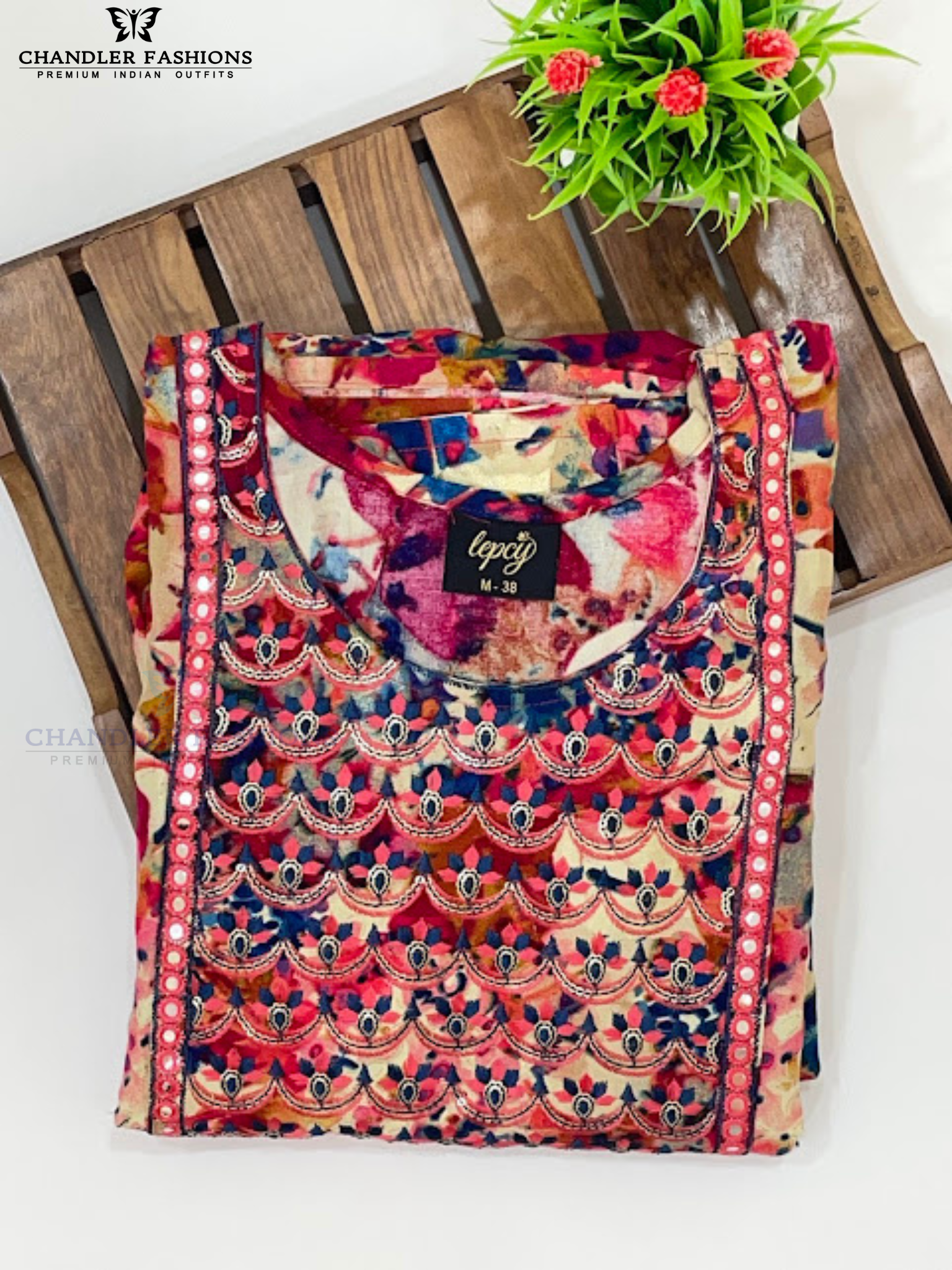 Exquisite Multi Color Rayon Kurti With Thread Embridory And Sequins Work In USA