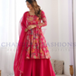 Rani Pink Color Palazzo With Dupatta Set Near Me