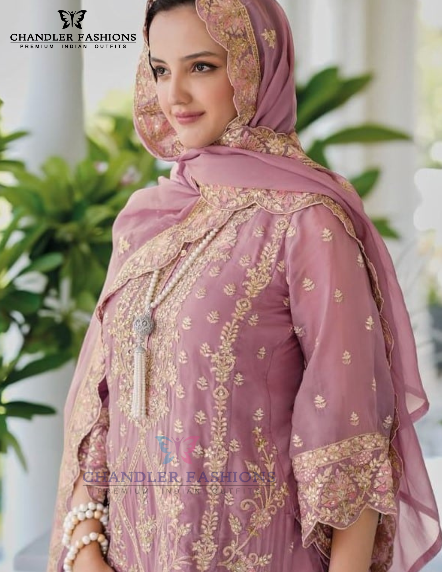 Purple Color Soft Organza Salwar Suits With Dupatta Near Me