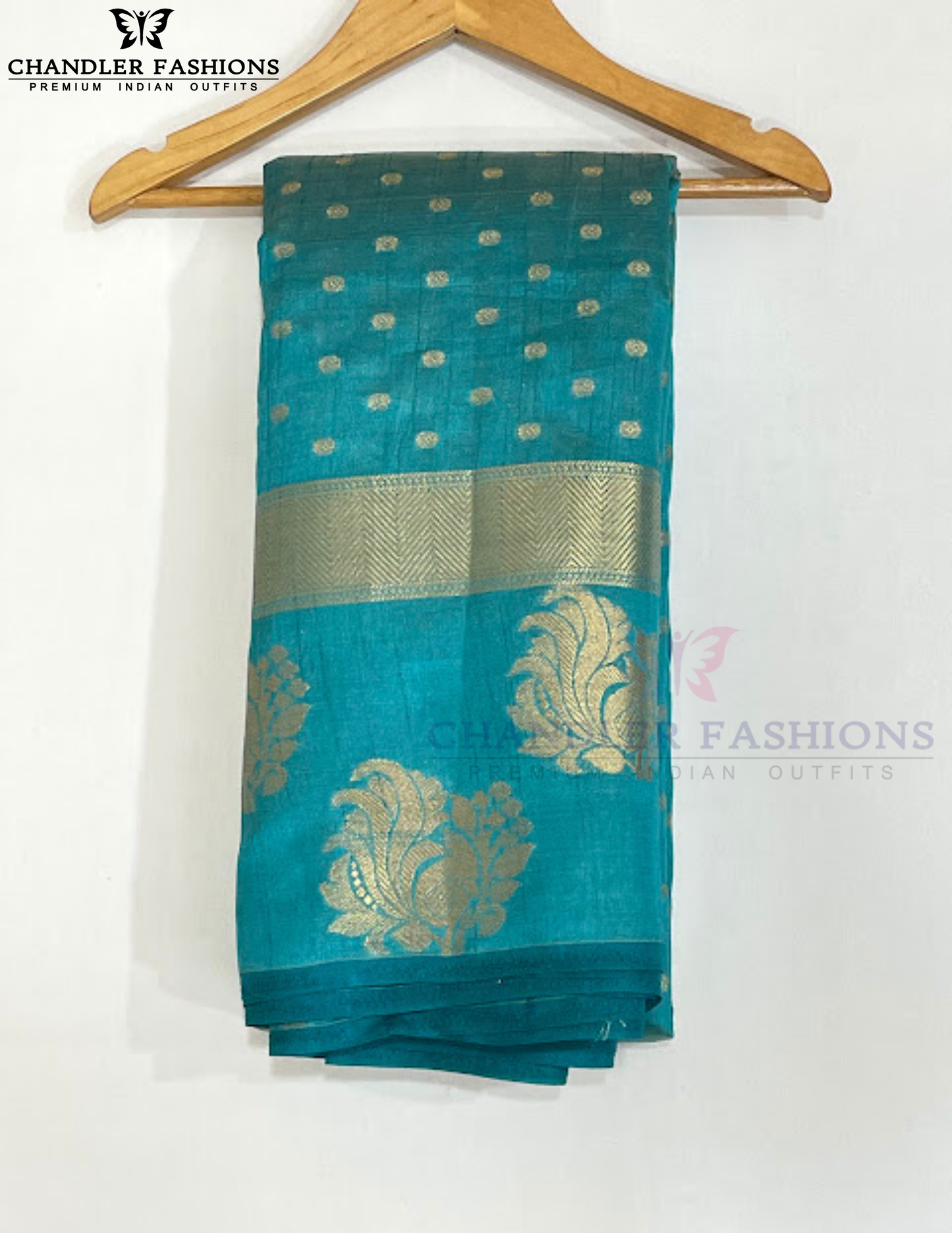 Charming Sky Blue Color Silk Saree With Zari Work For Women In USA