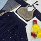 Alluring Dark Blue Color Georgette Lehenga Choli In USA