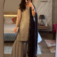 Pretty Gray Color Sharara Suit Beads Work For Women In USA