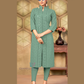 Wonderful Sea Green Color Rayon With Chikankari And Sequins Work Kurti For Women