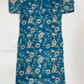 Charming Blue Color Tissue Silk With Floral Design Work Kurti Near Me