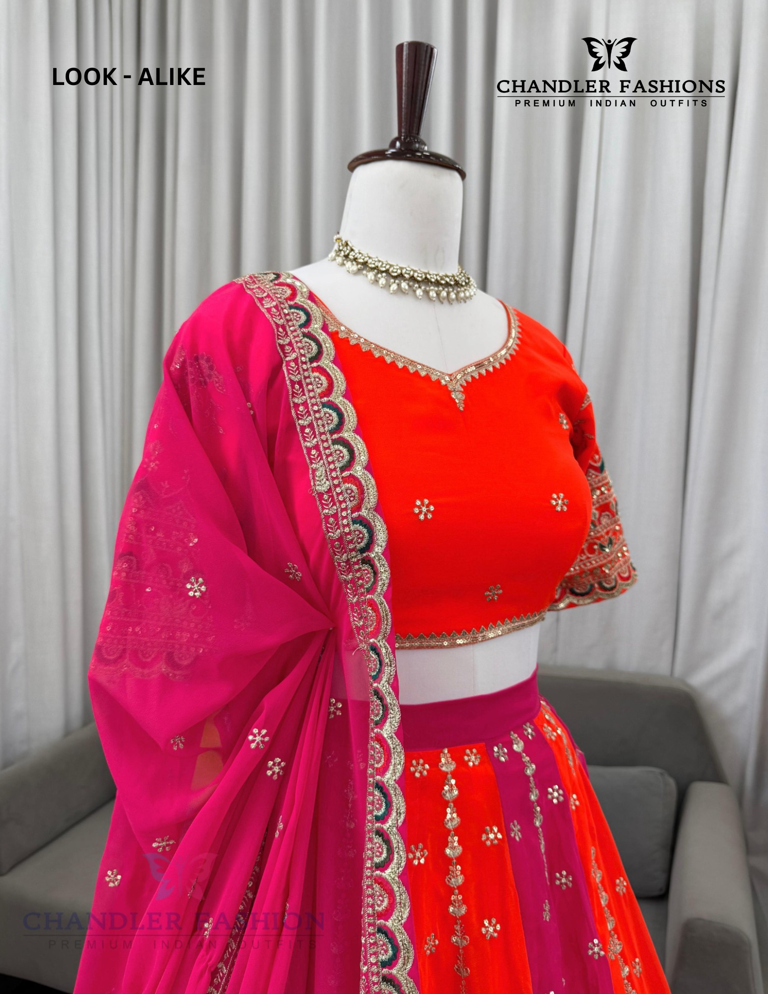 Lehenga With Thread And Sequins Work In USA