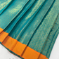Orange And Green Colored Silk Langa Sets In Surprise