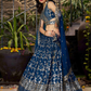 Blue Color Jacquard Sequins Lehenga Choli In Tempe