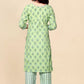 Charming Light Green  Colored Cotton Kurti Suits Ner Me