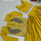 Mustard Yellow Color Embroidery Work Indo Western Lehenga In Yuma