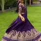 Amazing Purple Color Embroidery And Sequins Work Lehenga Choli With Dupatta For Women In USA
