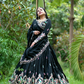 Amazing Black Color Embroidery And Thread Work Lehenga Choli With Dupatta For Women Near Me