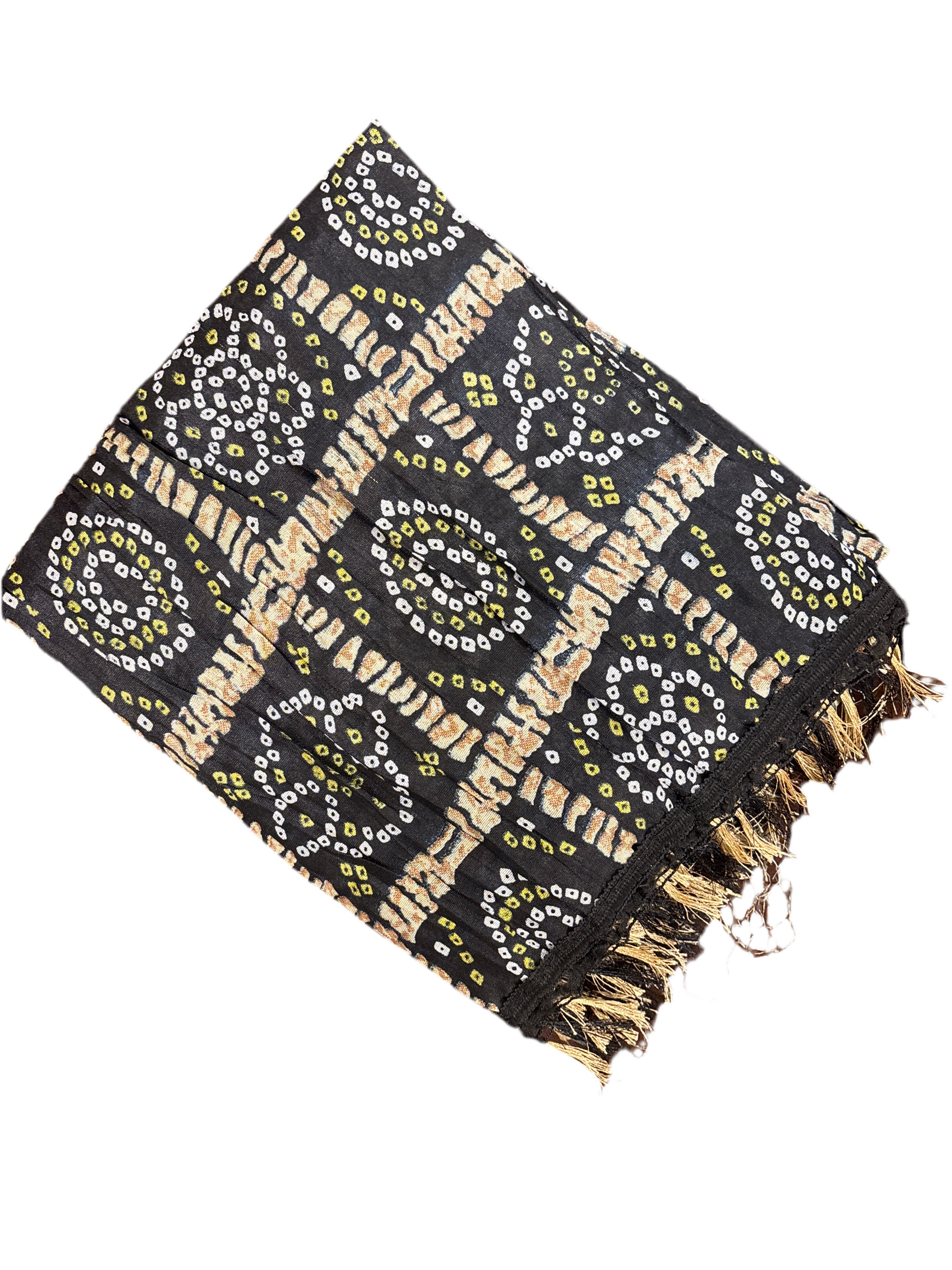 Black Color With Printed Work Dupatta Near Me