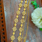 Golden Color Stone Worked Floral Designed Hip Chain Near Me