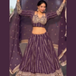 Beautiful Purple Color Embroidery And Sequins Work Lehenga Choli With Dupatta For Women Near Me