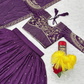 Amazing Purple Color Embroidery And Sequins Work Lehenga Choli Indian Ethnic Wear