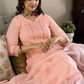 Charming  Peach Colored Cotton Embroidery Work Kurti & Pant With Dupatta In USA