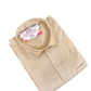 Beautiful Cream Color Formal Half Sleeves Silk Shirt