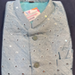 Light Blue Colored Mens Koti Jacket With Mirror Work Near Me