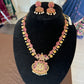 Premium Gold Plated Elegant Bridal Necklace Set With Earrings