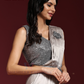 Silver Color Ready To Wear One Minute Designer Saree Near Me