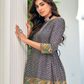 Alluring Blue And Grey Color Kurti Suits With Palazzo Pants Near Me 