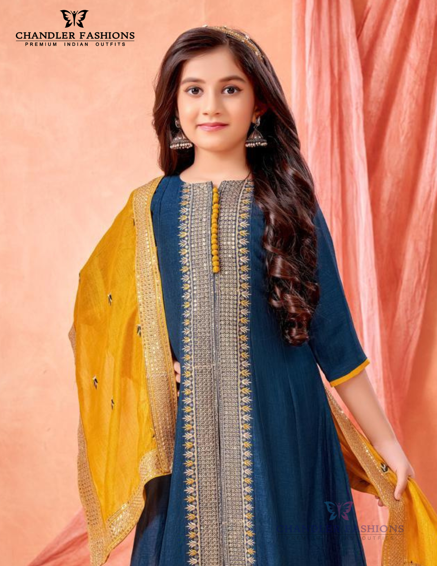 Blue Color Silk With Embroidery And Sequins Work Kurti Suits Near Me