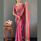 Pleasing Pink Color Georgette Silk Ready To Wear Saree Near Me
