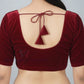 Maroon Colored Velvet Readymade Blouse Near Me