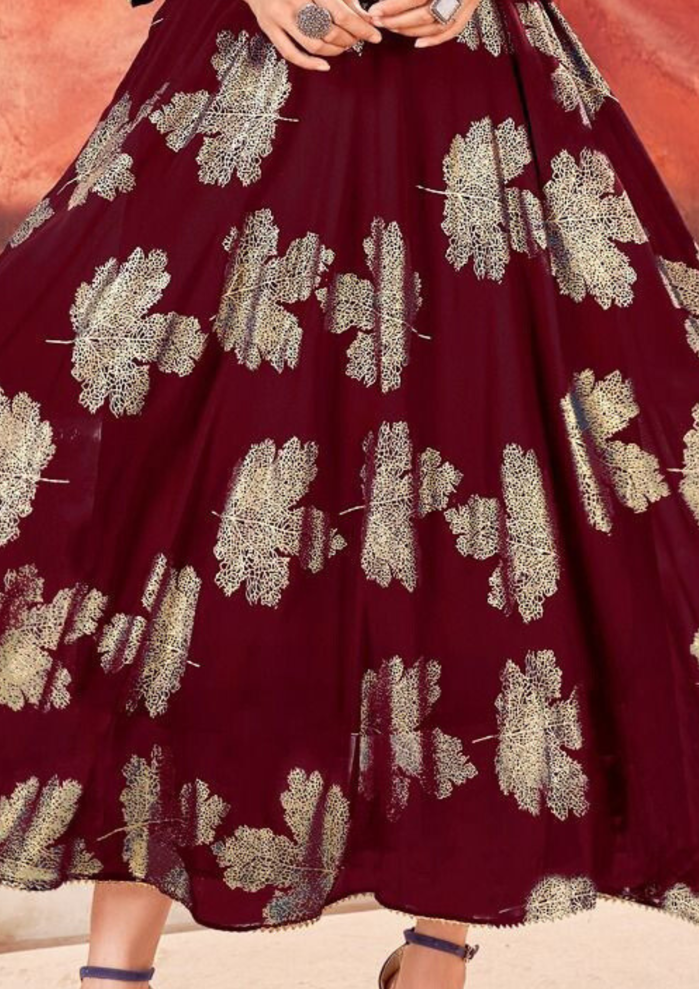 Alluring Maroon Color Sequins Embroidery Kurti In Mesa