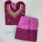 Delightful Pink Color Soft Silk With Stone Work Langa Set Near Me
