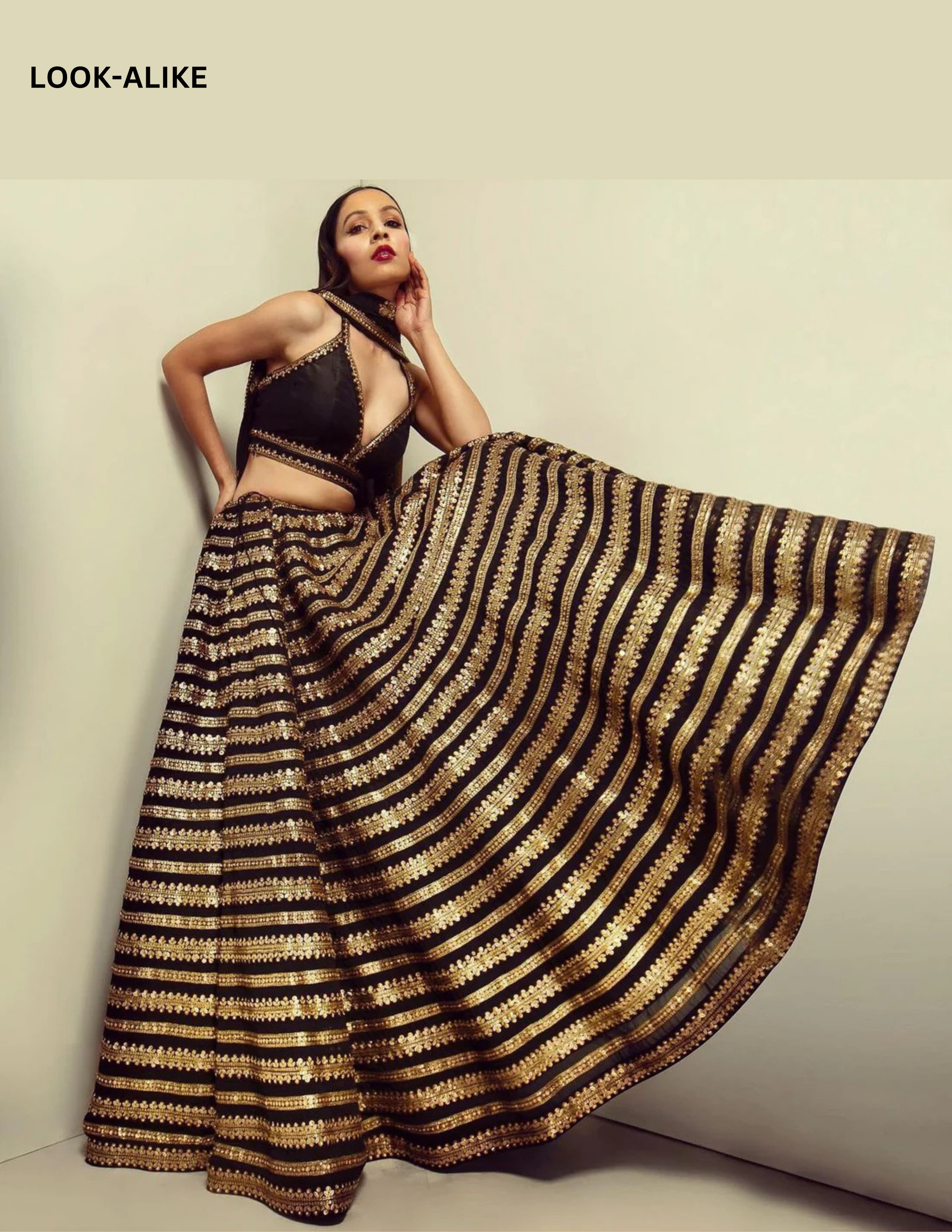 Attractive Black Colored Sequins With Zari Work Lehenga Choli Near Me