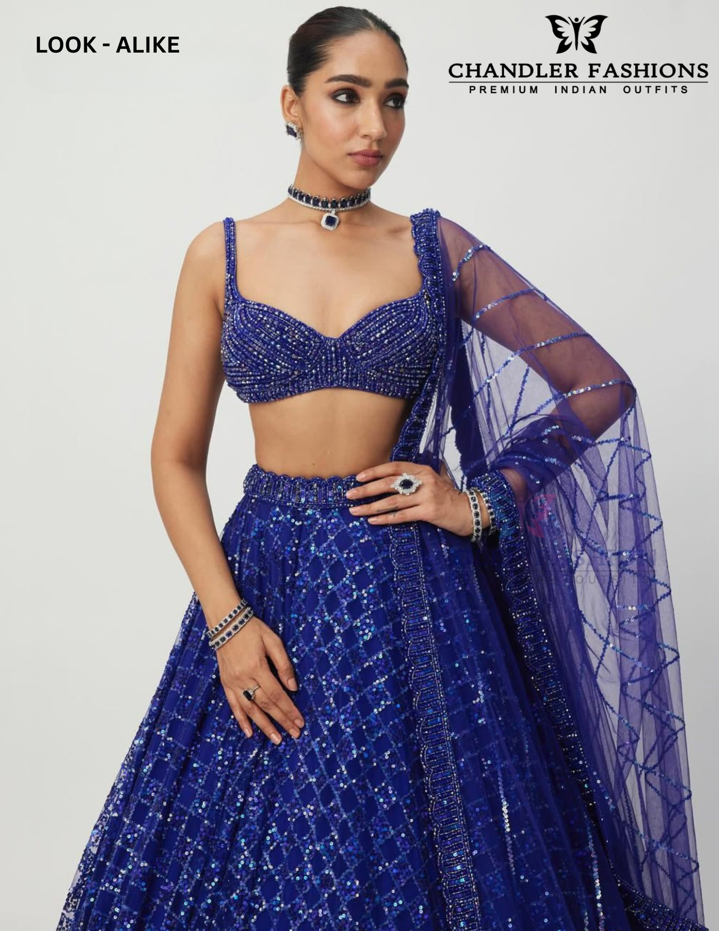 Alluring Blue Color Lehenga In Suncity