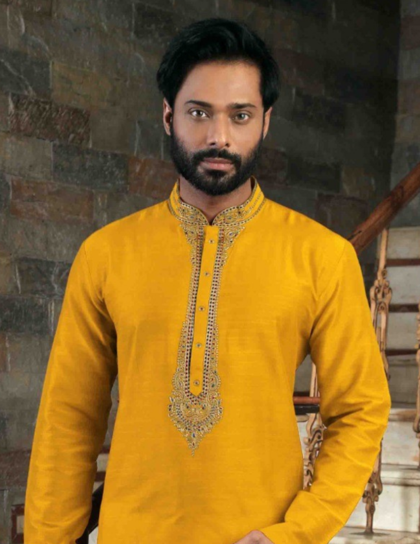 Attractive Neck Pajama Set For Men's Kurta Near Me