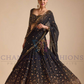 Black Georgette Wedding Lehenga Choli For Women Near Me