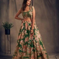 Alluring Green Color Rose Printed Design Lehenga With Dupatta Set In USA
