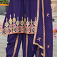 Appealing Dark Violet Color Heavy Chinon With Embroidery Work Kurti Suits In Chandler