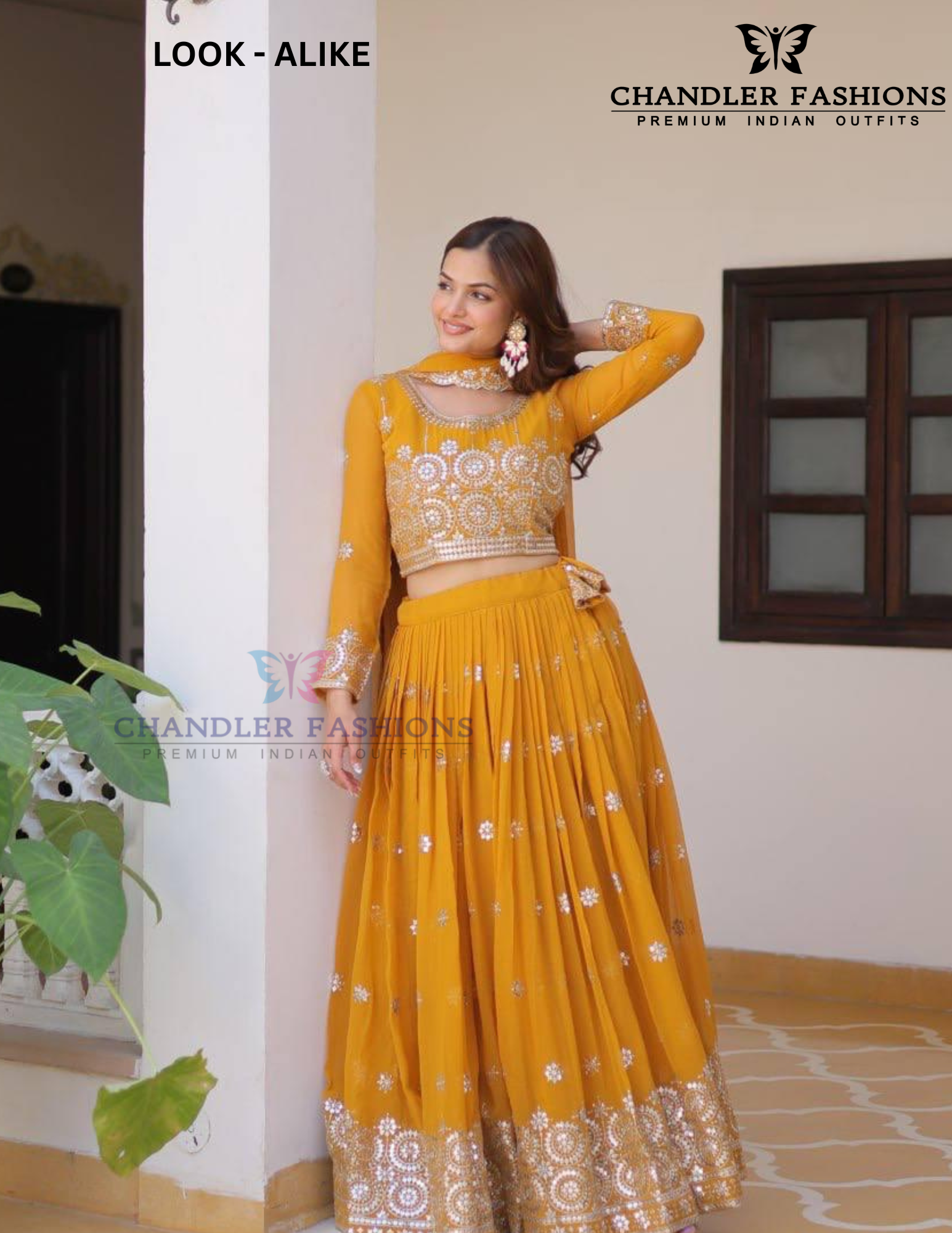 Yellow Color Georgette Lehenga Choli In Surprise
