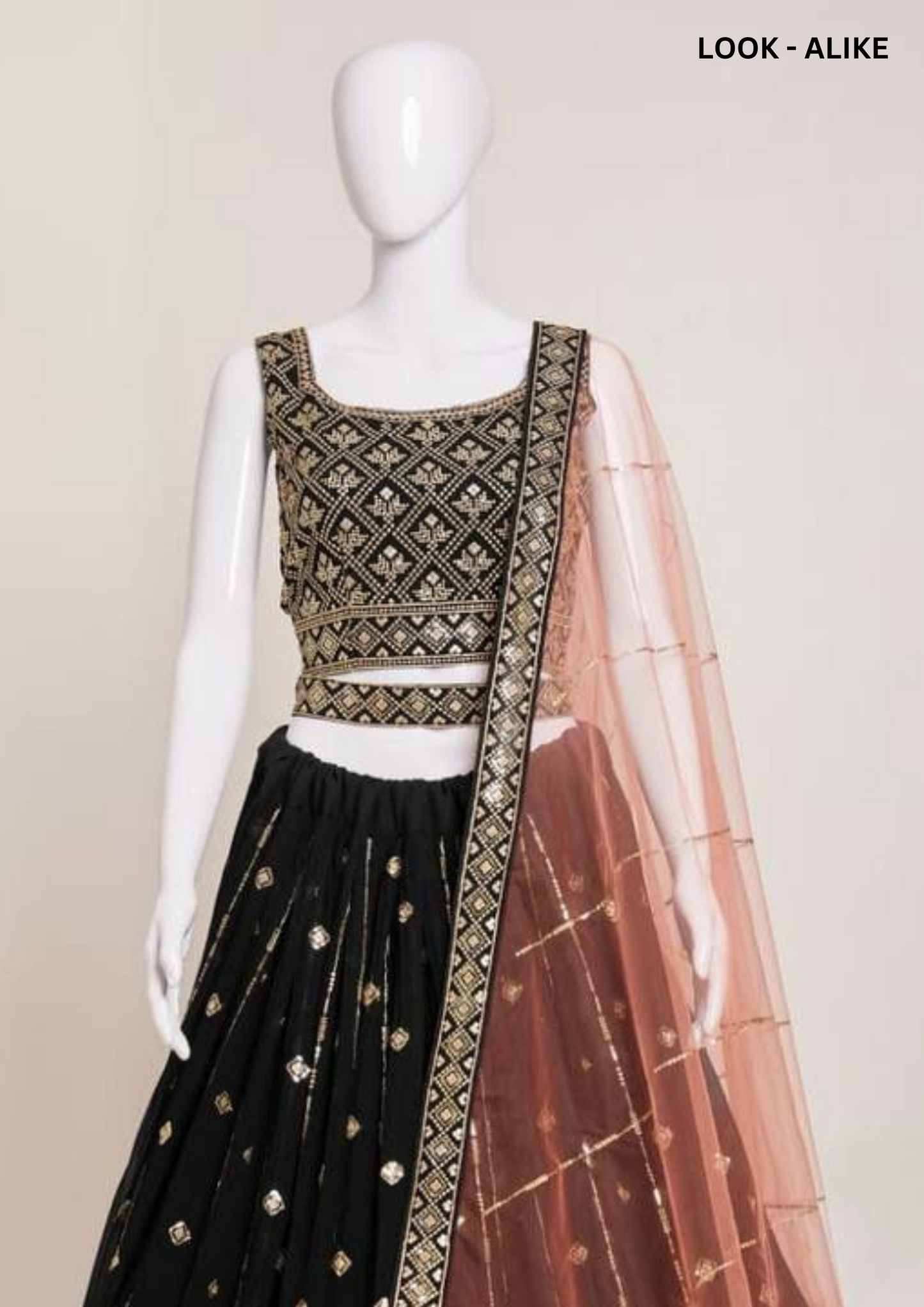 Gorgeous Black Color Heavy Georgette Lehenga Choli  Near Me