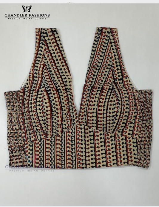 Attractive MultiColor Cotton ReadyMade Blouse For Women